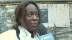 Sonia Garro en evento por DDHH en Praga