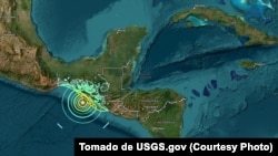 El mapa satelital del terremoto del 17 de julio de 2026 en Chiapas.