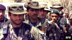Fotografía de archivo de subversivos de las FARC. 