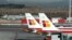 Aviones de la aerolínea española Iberia.