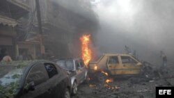 Siria conflicto. Foto de archivo.