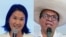 Candidata del partido Fuerza Popular, Keiko Fujimori, y candidato del partido Juntos por el Perú, Roberto Sánchez