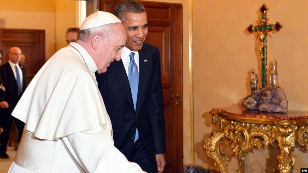 Papa recibió en el Vaticano en marzo de 2014 a Barack Obama 