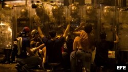 Protestas en la calles de Caracas