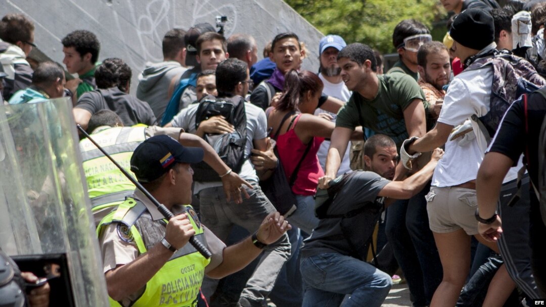 Manifestación en Caracas y San Diego, Venezuela