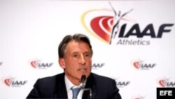 El presidente de la Federación Internacional de Atletismo (IAAF), Sebastian Coe.