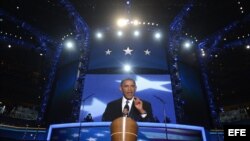  Obama expone su plataforma electoral en Charlotte. 