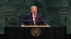 El presidente de EEUU, Trump, interviene durante la 81.ª Asamblea General de las Naciones Unidas en la sede de la ONU en la ciudad de Nueva York.