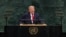 El presidente de Estados Unidos, Donald Trump, se dirige a la 81.ª Asamblea General de las Naciones Unidas en la sede de la ONU en Nueva York, el 22 de septiembre de 2026. (Foto de TIMOTHY A. CLARY / AFP)