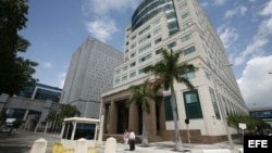 Vista del Edificio de la Corte Federal de Miami (EEUU).