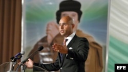 Seif El Islam, otro de los hijos de Gadafi, actualmente en prisión en la ciudad libia de Zintan.