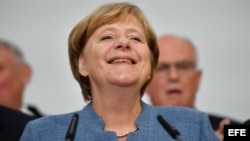 Angela Merkel gana elecciones en Alemania.