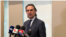Alcalde de Medellín, Federico Gutiérrez, durante rueda de prensa en Miami este lunes. (OCB)