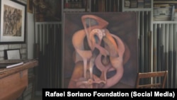 Obra de arte del pintor cubano Rafael Soriano (1920-2015). 