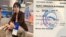 Combinación de fotografías de la activista Omara Ruiz Urquiola y una tarjeta de embarque obtenidas en las redes sociales de la activista.