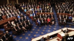 El presidente de Ucrania, Volodymyr Zelensky, se dirige al Congreso de los Estados Unidos en el Capitolio de los Estados Unidos en Washington, DC el 21 de diciembre de 2022. SAMUEL CORUM/AFP