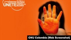 Cartel de “Campaña Únete” contra la violencia de género, de Naciones Unidas. (Foto: ONU Colombia)
