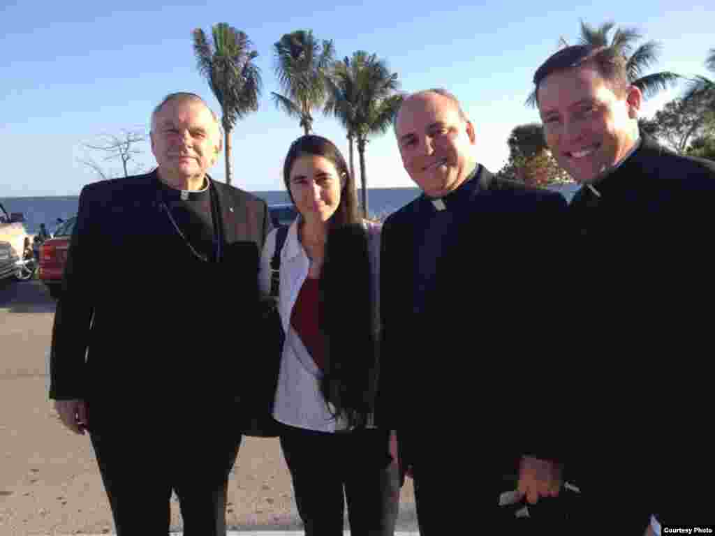 Yoani Sánchez en la Ermita de la Caridad