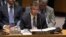  el embajador de las Naciones Unidas en Ucrania, Yuriy Sergeyev, comparece durante una reunión del Consejo de Seguridad de la ONU.