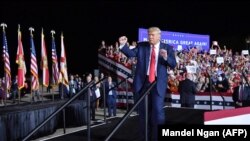 El presidente Trump en Pensacola, Florida, el 23 de octubre de 2020 (Mandel Ngan / AFP).