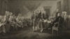 Declaración de Independencia, 4 de julio de 1776 / pintado por J. Trumbull ; grabado por W.L. Ormsby, N.Y.