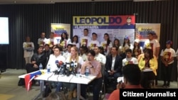 Lilian Tintori durante la conferencia de prensa en Doral, ciudad del sur de Florida