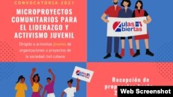 Convocatoria de Aulas Abiertas a jóvenes de la sociedad civil cubana