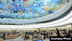 Desarrollo de una sesión en el Consejo de Derechos Humanos de la ONU. Foto: UN HUman Rights.