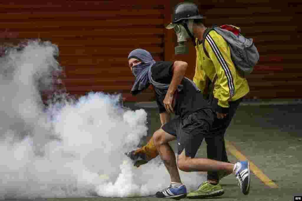 Manifestaciones de opositores en Caracas