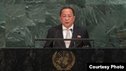 El canciller comunista norcoreano Ri Yong Ho atacó duramente en la ONU a Donald Trump y defendió a sus aliados Cuba y Venezuela.