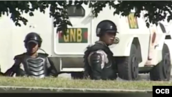 Militares de la Guardia Nacional Bolivariana desplegados en Barquisimeto, estado Lara de Venezuela. (Redes sociales)