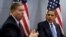 Fotografía de archivo del presidente Barack Obama (d) y del senador Lindsey Graham (i).