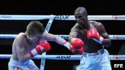 Pelea por los 75 kgs de la IV Serie Mundial de Boxeo, en La Habana. Archivo.