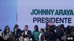 El candidato del partido Liberación Nacional, Johnny Araya.