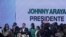 El candidato del partido Liberación Nacional, Johnny Araya.