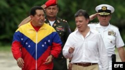 Los presidentes Hugo Chávez y Juan Manuel Santos han establecido una mutua relación de conveniencia.