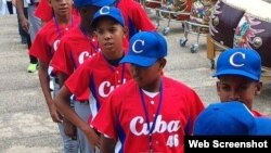 Equipo cubano de béisbol, categoría 12 años.