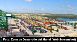 Terminal de Contenedores de Mariel, a unos 45 kilómetros de La Habana.