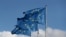 Banderas de la Unión Europea en las afueras de la sede de la Comisión Europea en Bruselas, Bélgica.