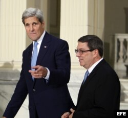 Kerry planea reunirse de nuevo con su homólogo cubano Bruno Rodríguez.