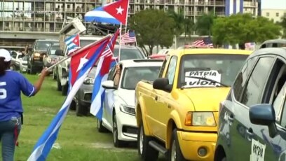 Recuento de la caravana Patria y Vida celebrada en Miami