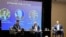 Mike Hammer (centro), jefe de la misión diplomática de EEUU en Cuba, participa en la conferencia OSAC Americas 2026, en Ciudad México. 