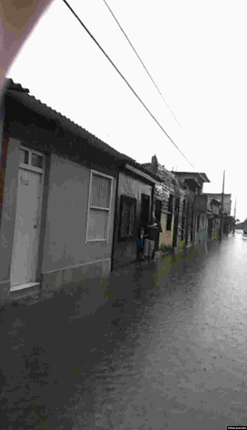 Inundación en Sagua La Grande /foto Didier Martínez