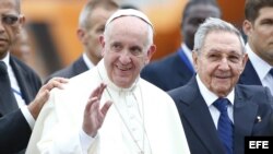 Momentos de la visita del papa Francisco a Cuba.