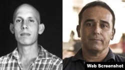 Combinación de fotografías de los presos políticos cubanos Ariel Ruiz Urquiola y Eduardo Cardet.