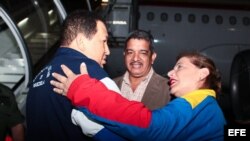 El presidente venezolano momentos antes de partir