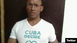 Maykel Herrera Bones, activista de los derechos humanos afiliado a Cuba Decide y la Unión Patriótica de Cuba, UNPACU.
