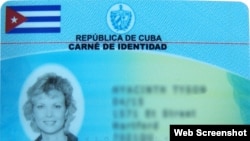 Carné de identidad en Cuba