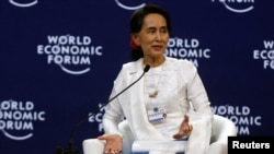 Aung San Suu Kyi el World Economic Forum.