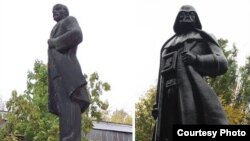 Estatuas de Lenin y Varder.